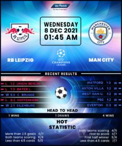 RB Leipzig vs Manchester City