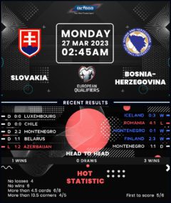 Slovakia vs Bosnia & Herzegovina