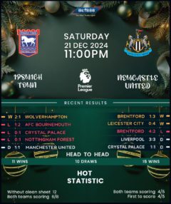 Ipswich Town vs Newcastle United